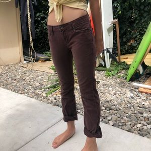 Maroon Vans Jeans